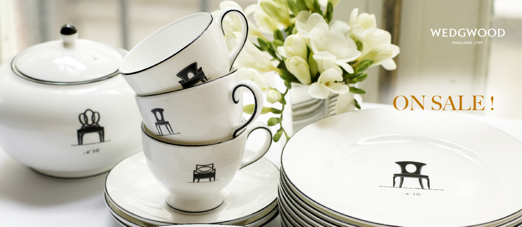 優雅與實用兼具的英國精品瓷器WEDGWOOD，即日起至8/16